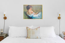 Load image into Gallery viewer, Woman Lounging Canvas Framed
