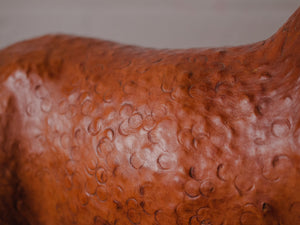 Ram Leather Sculpture