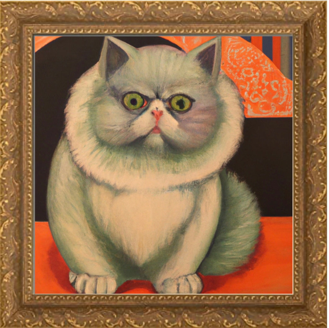 Royal Cat Ornate Frame