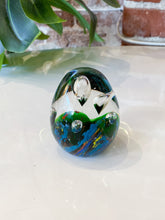 Load image into Gallery viewer, Vintage Egg Shaped Glass Paperweight
