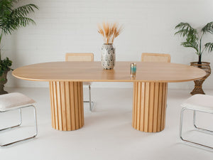 Dalia Oval Blonde Table