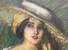 Load image into Gallery viewer, Lady With Hat Portrait
