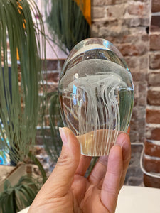 Vintage Clear Jellyfish Paperweight