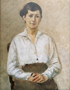 Woman Sitting on Chair Portrait