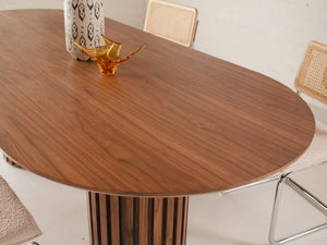 Dalia Oval Walnut Table