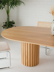 Dalia Oval Blonde Table