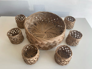 Woven wicker Basket set