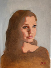 Load image into Gallery viewer, Oil Painting Portrait of Woman on Canvas
