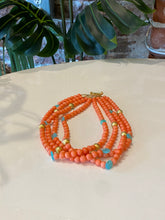 Load image into Gallery viewer, Coral Colored Beaded Necklace
