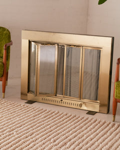 Brushed Brass Fire Place Screen frame