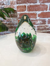 Load image into Gallery viewer, Vintage Large Green Swirly Paperweight
