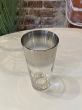 Load image into Gallery viewer, Vintage Silver Rimmed Highball Glass
