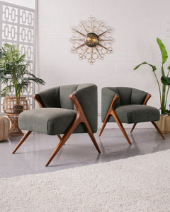 Park Avenue Chair in Pesto