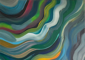 Swirl Acrylic Art by Elizabeth Marz