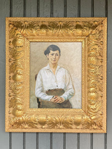 Woman Sitting on Chair Portrait