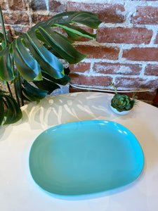 Vintage Teal Texas Ware Tray