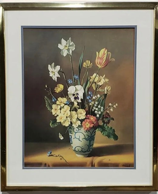 Floral Lithograph