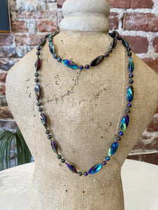 Iridescent Beaded Necklace