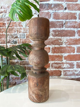 Load image into Gallery viewer, Vintage Extra Large Wooden Candle Holder
