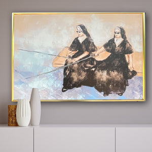 Nuns Gone Fishing Modern Art