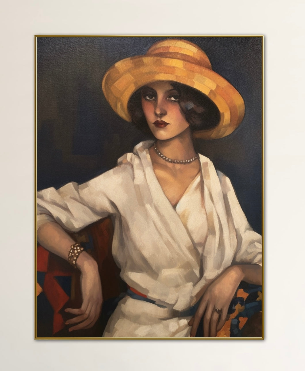 Woman in Staw Hat