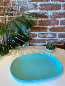 Vintage Teal Texas Ware Tray