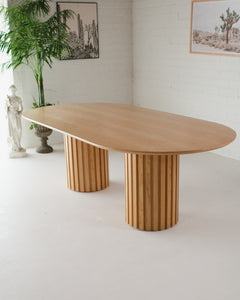 Dalia Oval Blonde Table