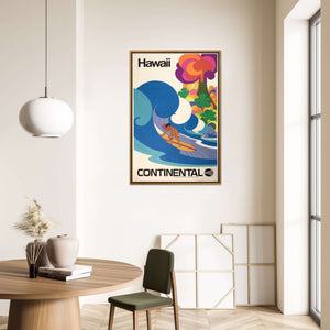 Travel Poster Hawaii Continental