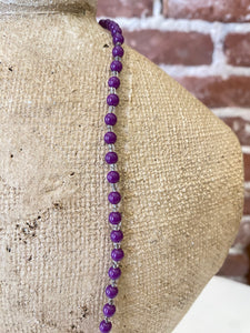 Purple Beaded Necklace