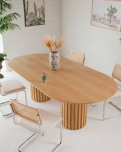 Dalia Oval Blonde Table