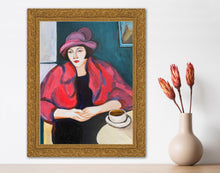 Load image into Gallery viewer, Mona with Coffee in Paris
