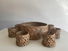 Load image into Gallery viewer, Woven wicker Basket set
