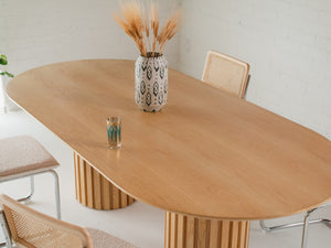 Dalia Oval Blonde Table