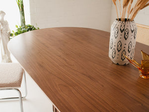 Dalia Oval Walnut Table